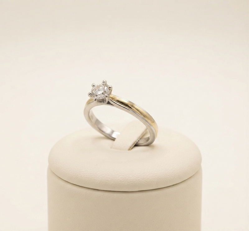 Anillo Duetto Oro Plata
