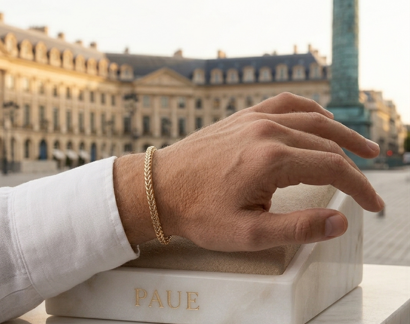 Pulsera Flow En Oro Laminado