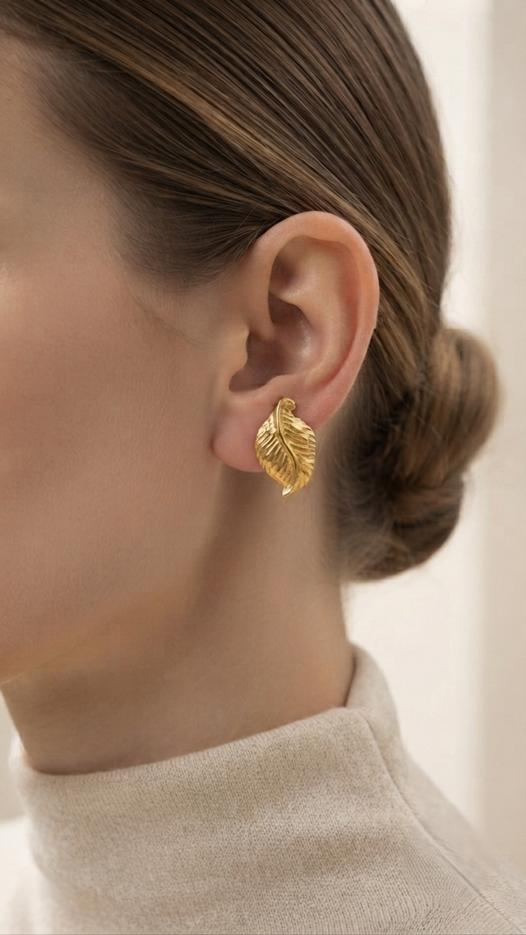 Aretes Fillip Chapadas En Oro