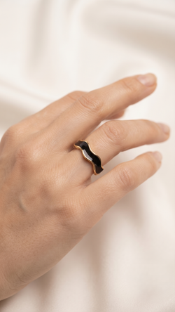 Anillo Serpentine Chapadas En Oro