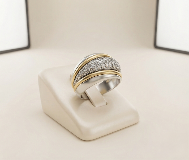 Anillo Jmas Oro Plata
