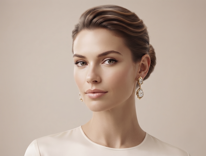 Aretes Aris De Mujer Chapadas En Oro