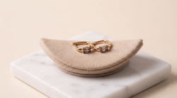Aretes Minimal Chic Chapadas En Oro