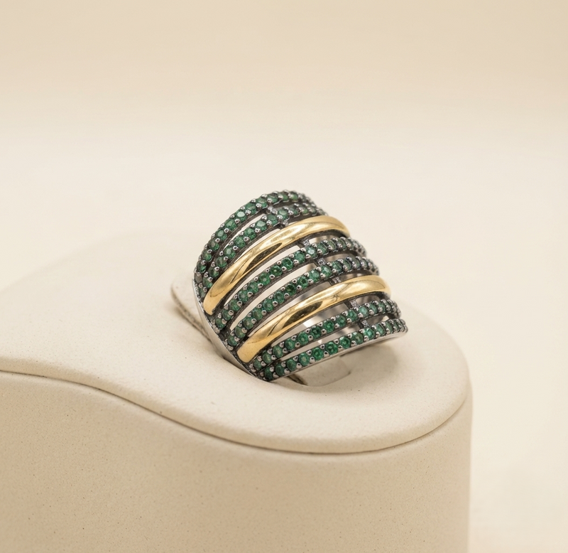 Anillo Eclat  Oro Plata