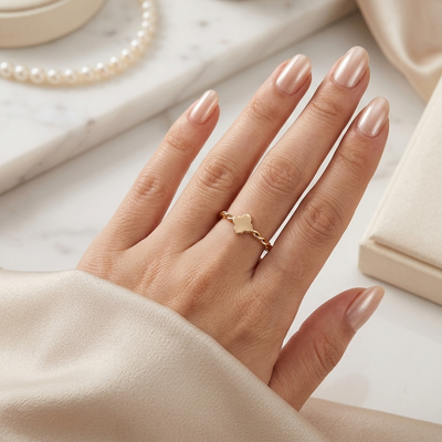 Anillo Aurelis Trebol Oro 18k