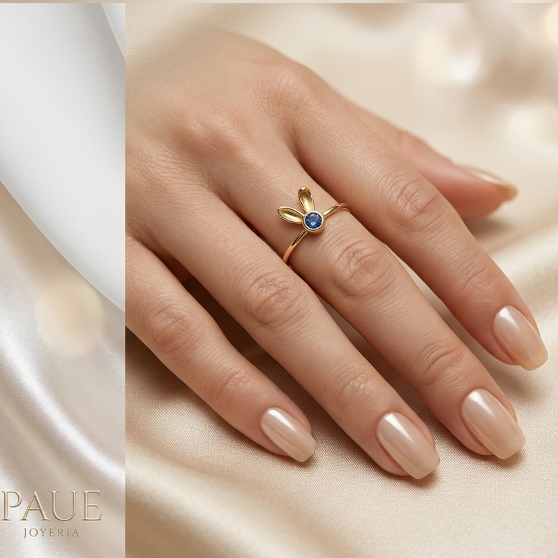 Anillo Luxora Clasico Con Diamante Oro 18k