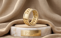 Anillo Bond En Oro Laminado Para Hombre
