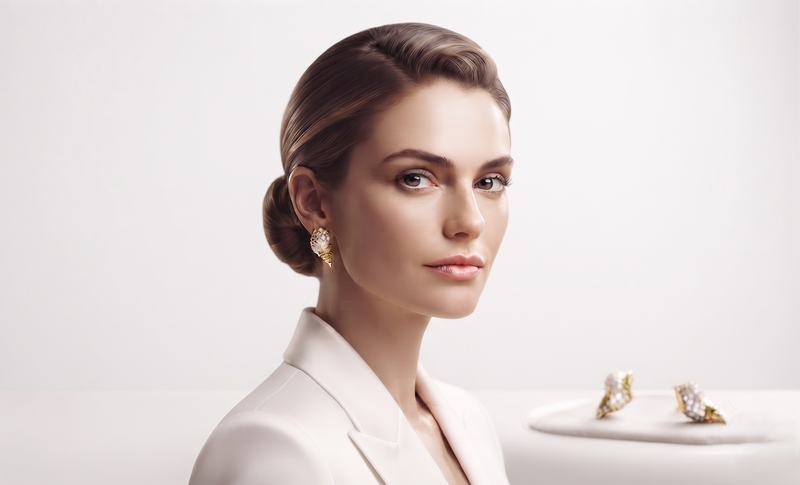 Aretes Glowie De Mujer Chapadas En Oro