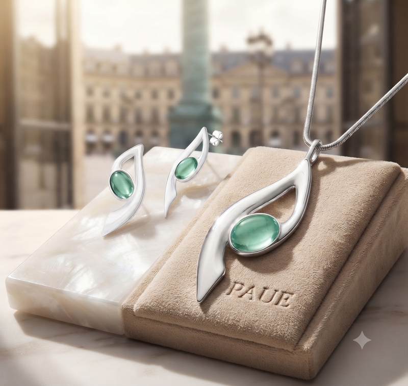 Set Cadena + Dije + Aretes Eclipsé