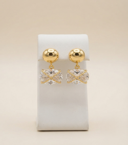 Aretes Clarity Chapadas En Oro