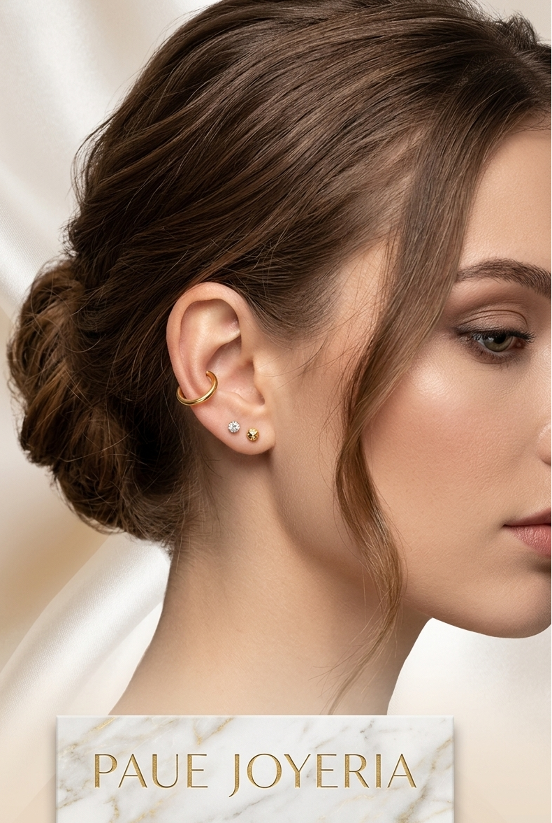 Earcuff Halir En Oro 18k