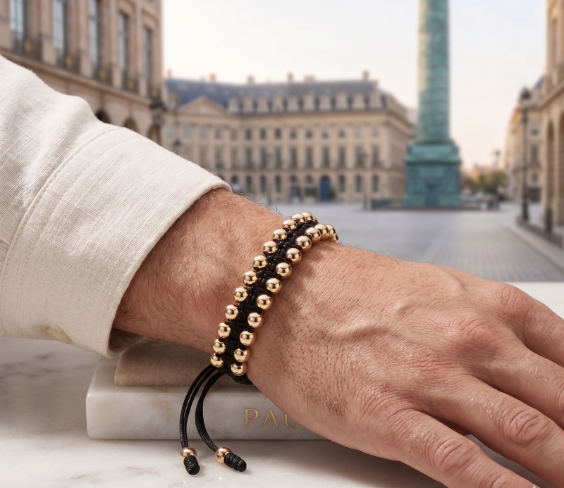 Pulsera Global En Oro Laminado
