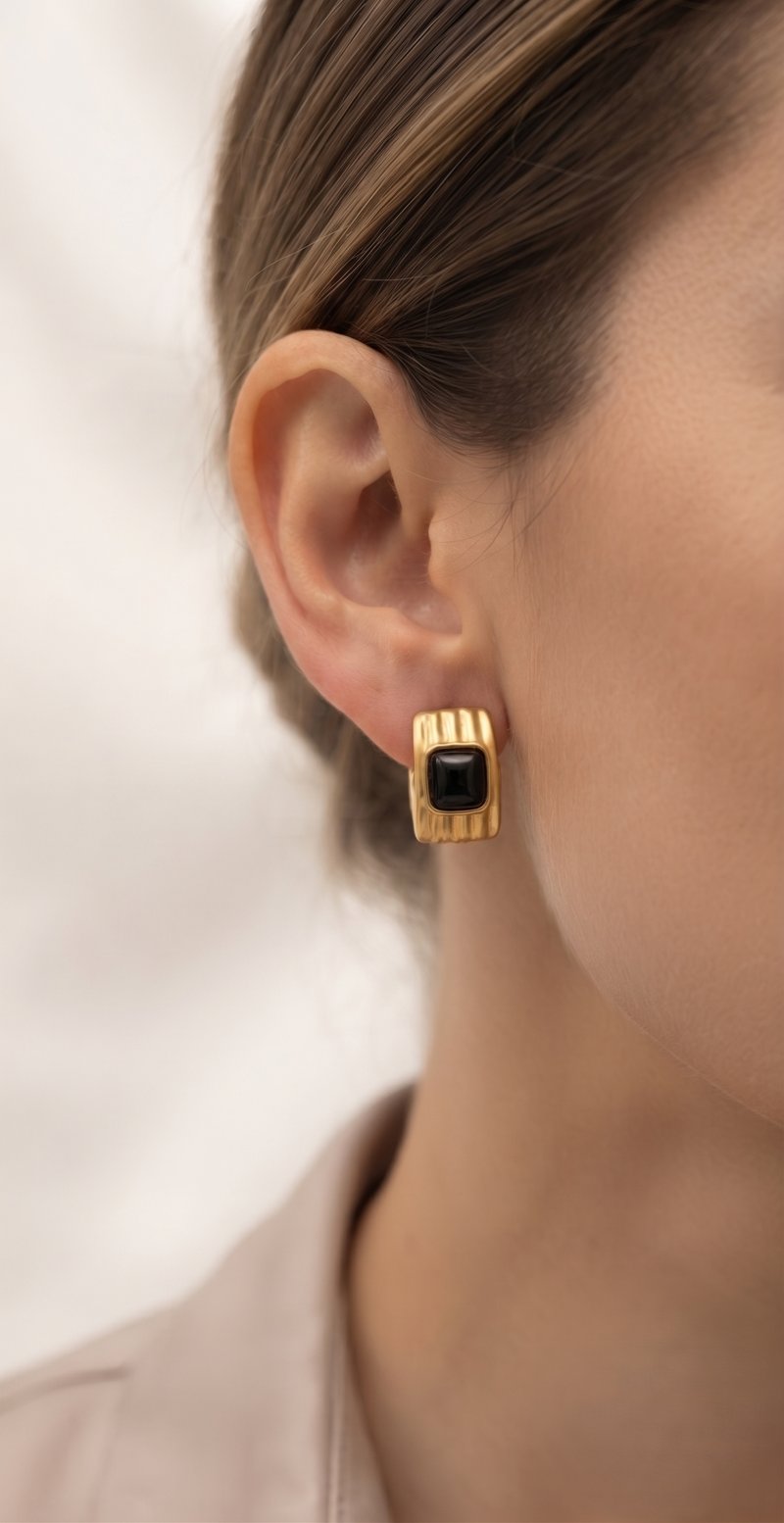 Aretes Glowi Chapadas En Oro