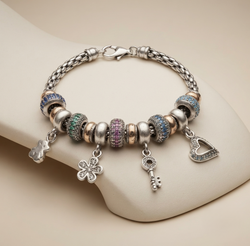 Pulsera Tipo Pandora Con Charms