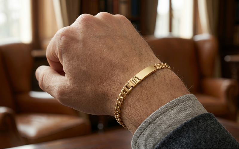 Pulsera Milano En Oro Laminado