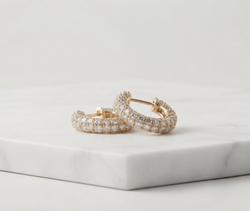 Aretes Malué De Mujer Chapadas En Oro