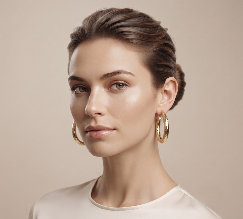 Candongas Aristocratas Mujer Chapadas En Oro