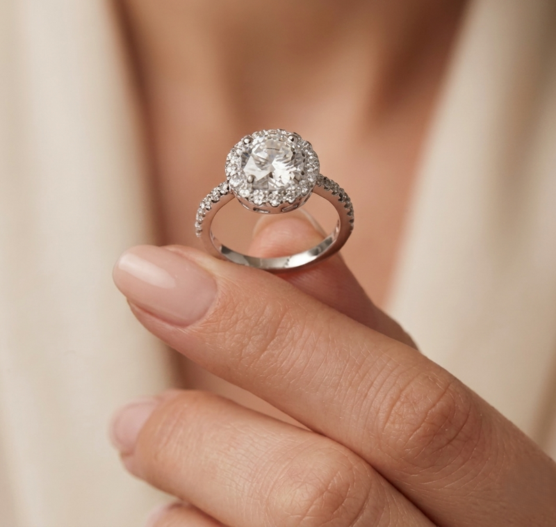 Anillo Bellarose Baño de Plata