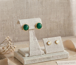 Aretes Solaris En Piedra Energetica