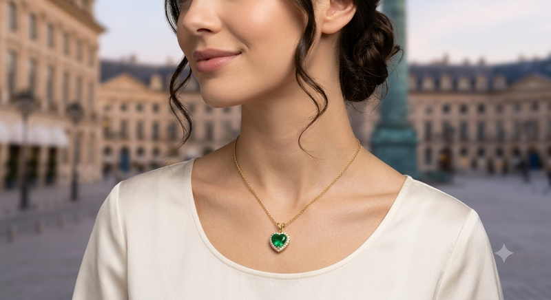 Collar Manelyck En Esmeralda