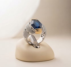 Anillo Monte Carlo Oro Plata
