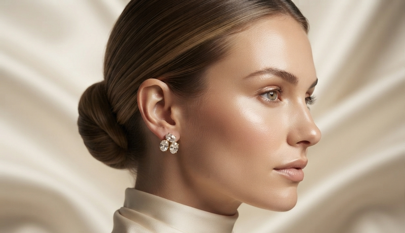Aretes Constelación  Chapadas En Oro
