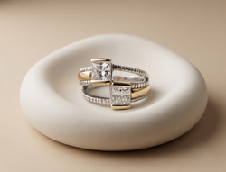 Anillo Micaels Oro Plata