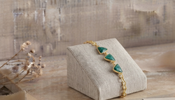 Pulsera Con Esmeralda De Brasil Nucleo Aureó