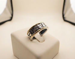 Anillo Zebrerá Oro Plata