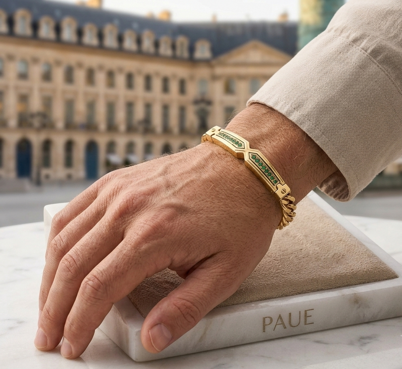 Pulsera Martillo En Oro Laminado