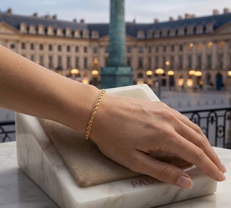 Pulsera Soho En Oro Laminado
