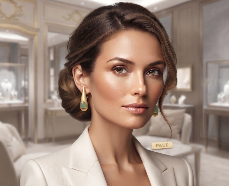 Aretes Con Esmeralda Kitaná