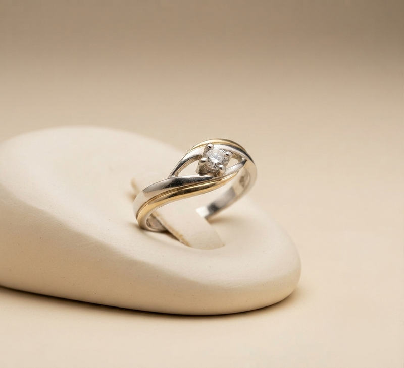 Anillo Valencia Oro Plata