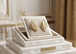 Aretes Agóra De Mujer Chapadas En Oro