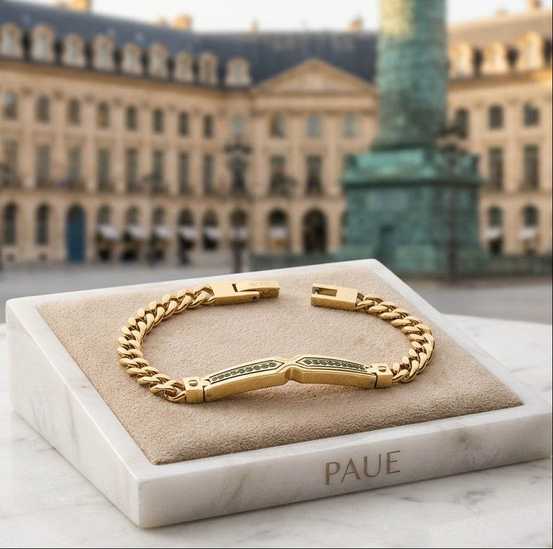 Pulsera Martillo En Oro Laminado