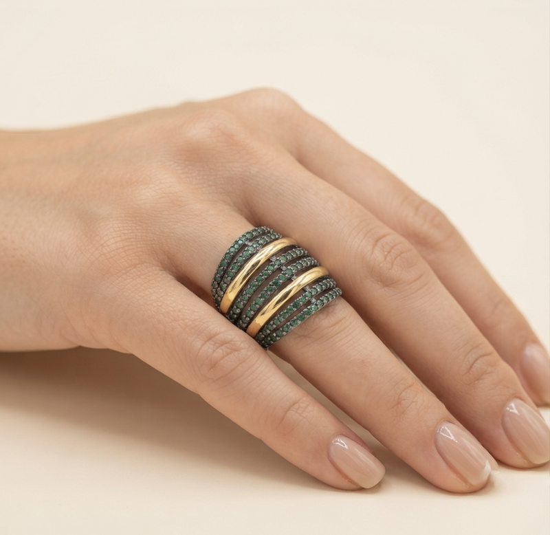 Anillo Eclat  Oro Plata