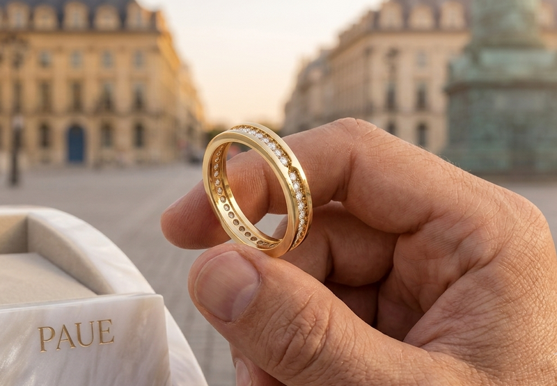 Anillo Éter En Oro Laminado Para Hombre