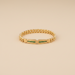 Pulsera  Locué En Oro Laminado