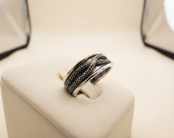 Anillo Entrelazado Di´r Oro Plata