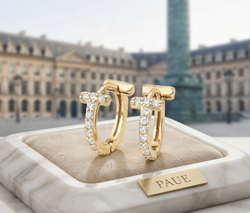 Aretes Solstise En Oro Plata