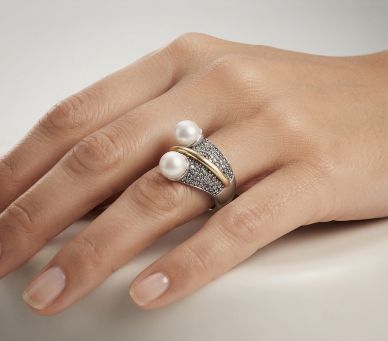Anillo Elys Oro Plata