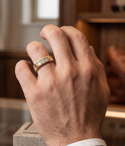 Anillo Radiance En Oro Laminado Para Hombre