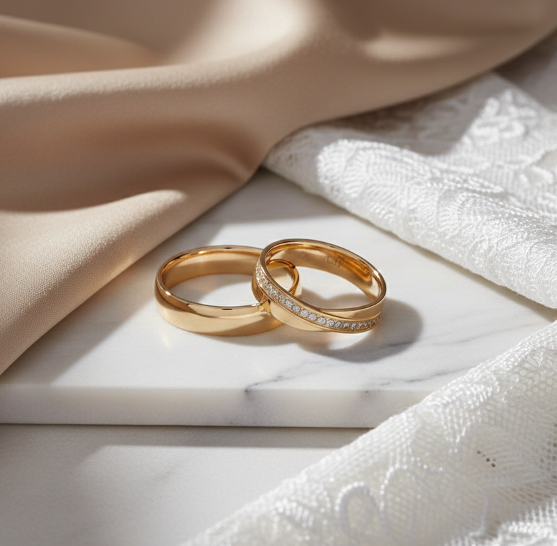 Argollas Amour Oro Laminado Garantía de Por Vida