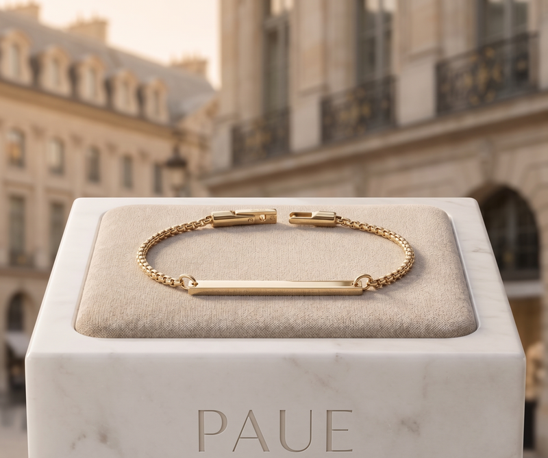 Pulsera Hank En Oro Laminado