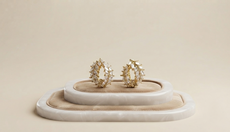 Aretes Rosquilla Chapadas En Oro