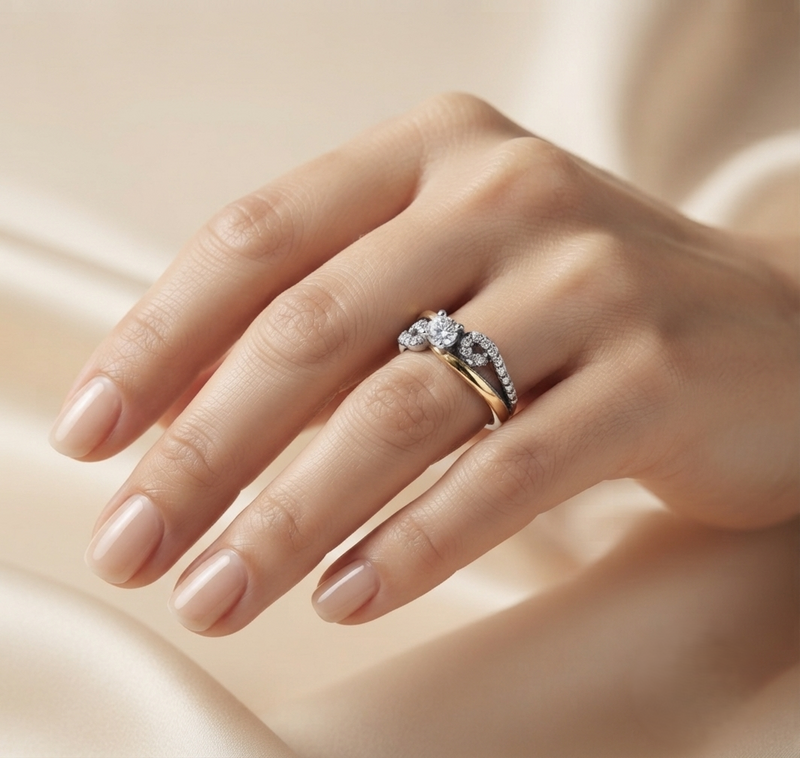 Anillo Amaranta Oro Plata