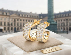 Aretes Brillit En Oro Plata