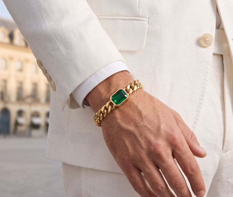 Pulsera Eyye En Oro Laminado