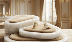 Aretes Glowie De Mujer Chapadas En Oro