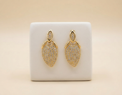 Aretes Lux Chapadas En Oro